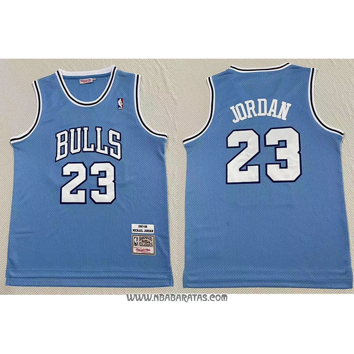 Camiseta Chicago Bulls Michael Jordan #23 Mitchell & Ness 1997-98 Azul1